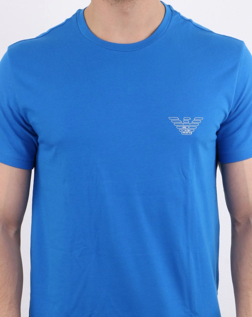 Emporio Armani Organic Cotton T-shirt Royal Blue - Image 4