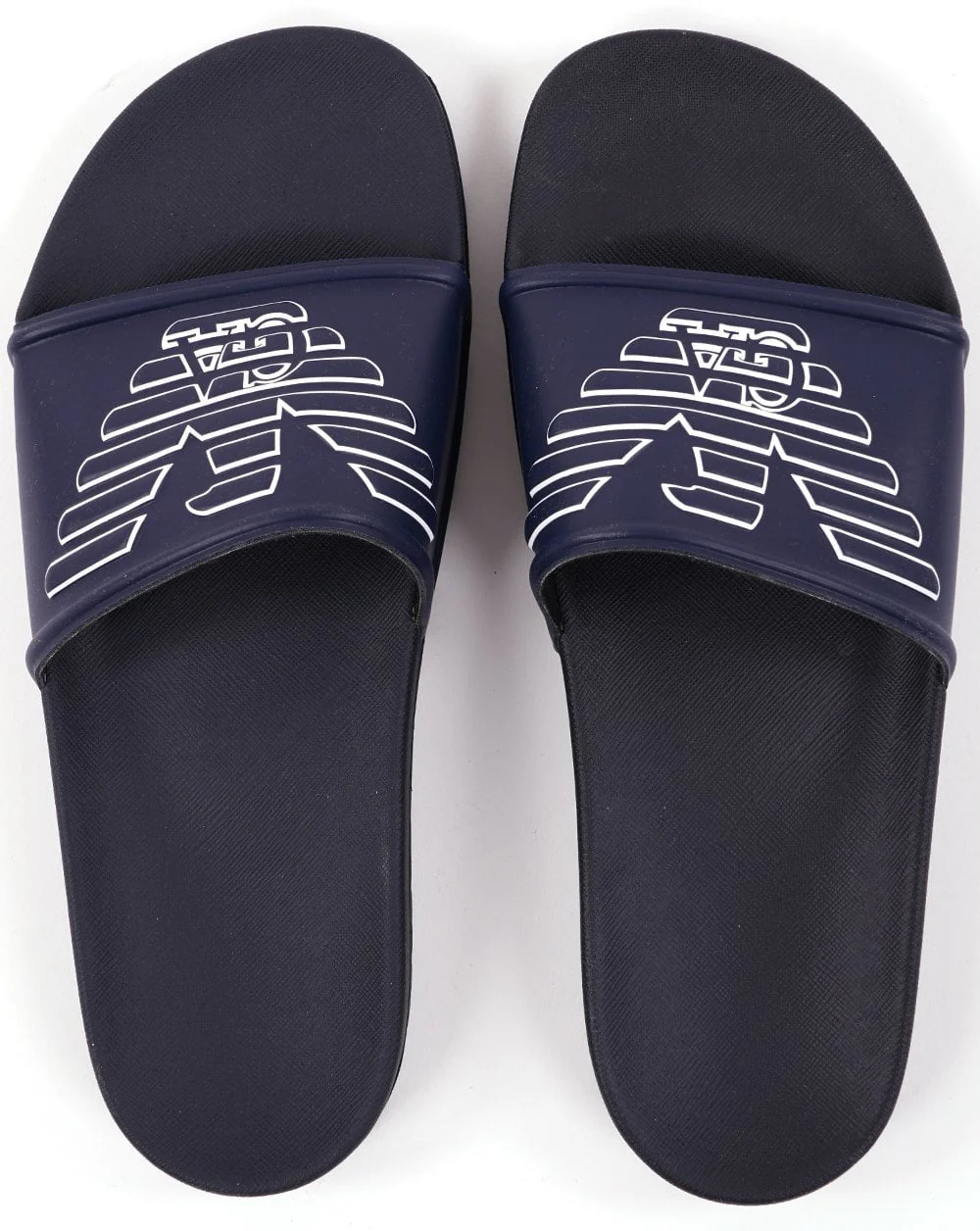 Emporio Armani Sliders Navy - Image 3