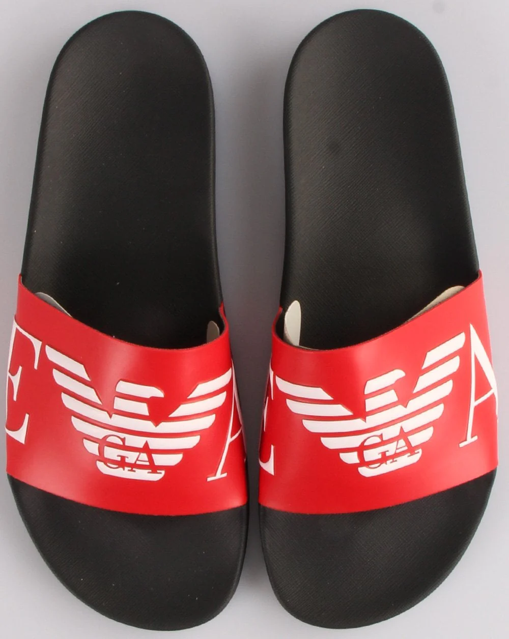 Emporio Armani Sliders Navy/Red