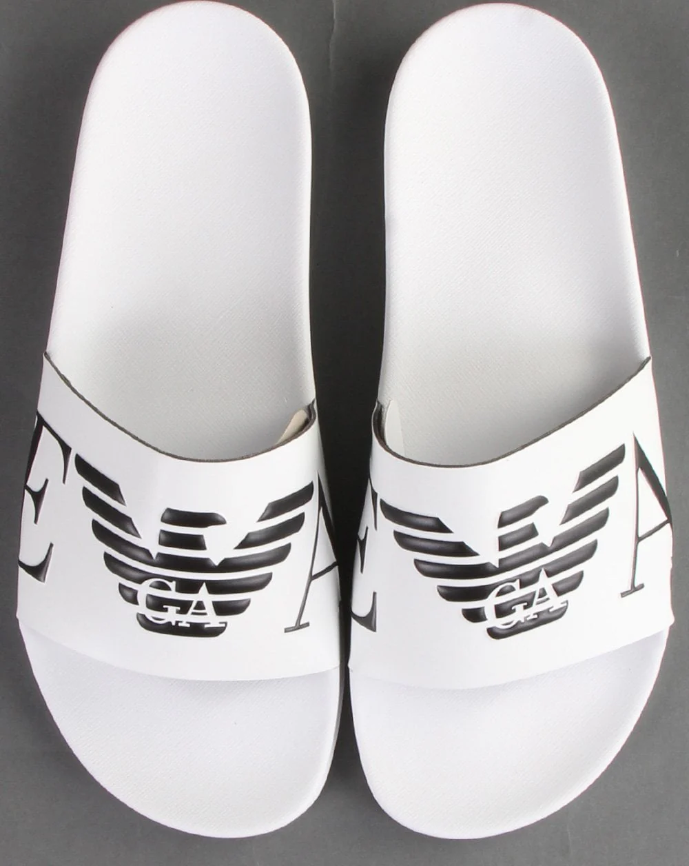 Emporio Armani Sliders White/black