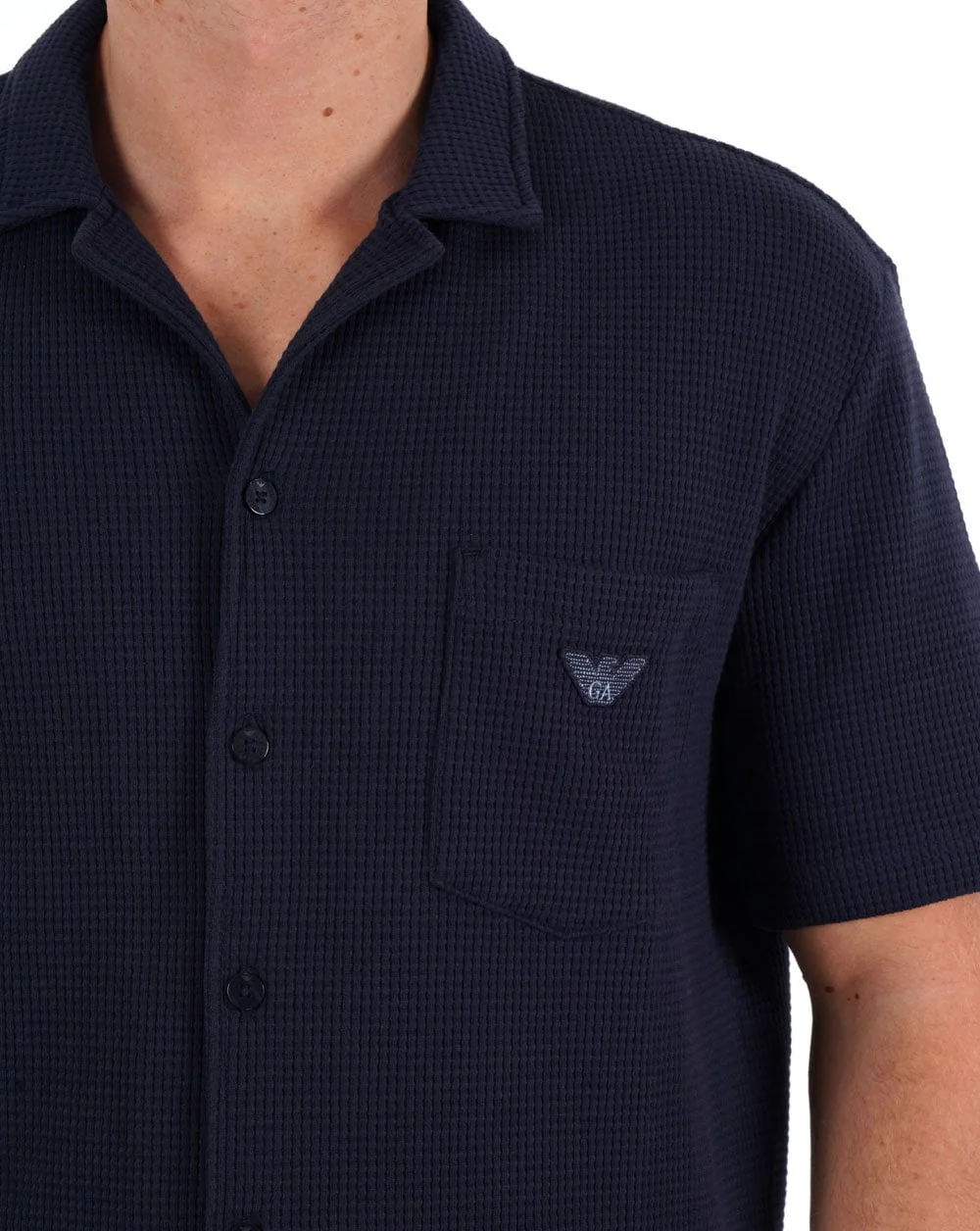 Emporio Armani SS Shirt Navy - Image 2
