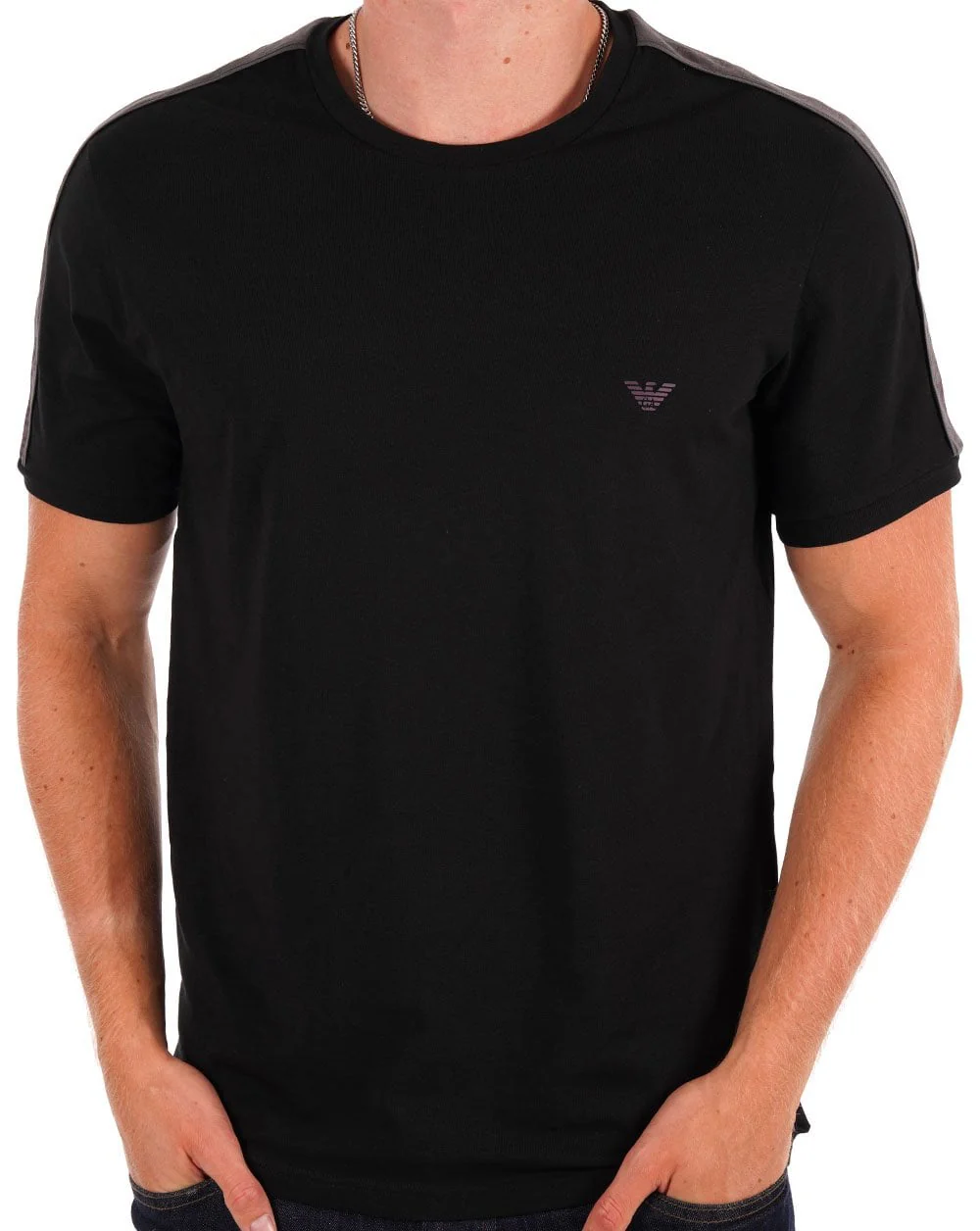 Emporio Armani Taping Loungewear T-shirt Black