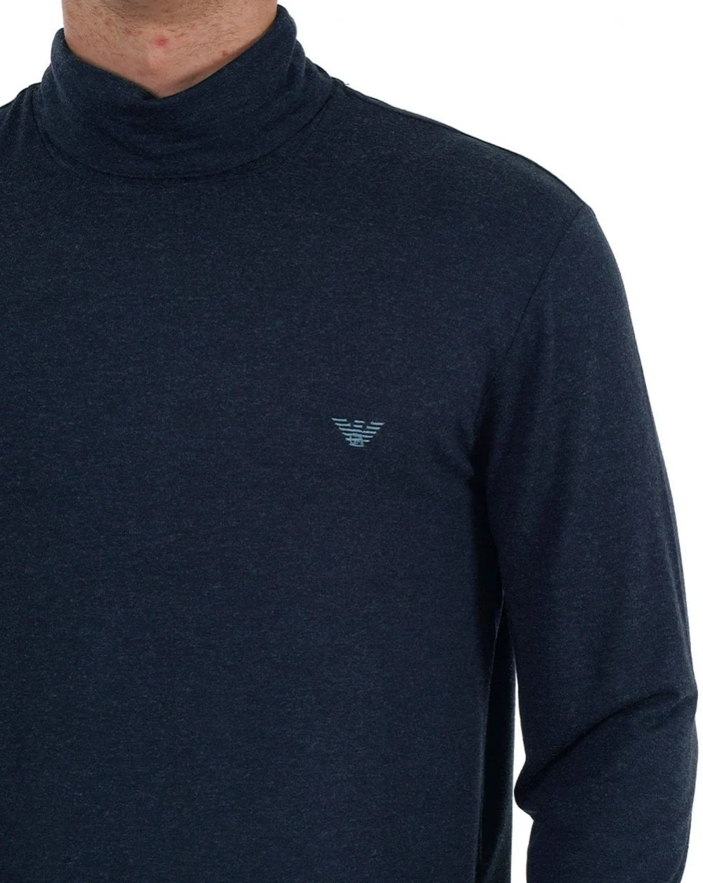 Emporio Armani Turtle Neck Marine Blue - Image 2