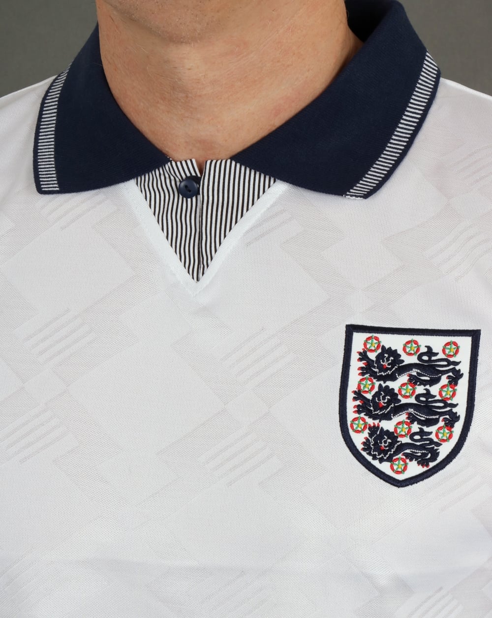 England 1990 Retro Football Shirt White - Image 3