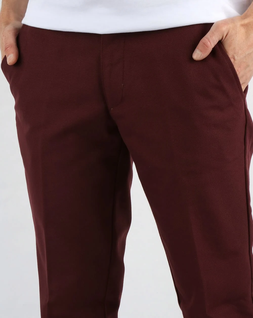 Farah Basset Hopsack Trousers Farah Red - Image 2