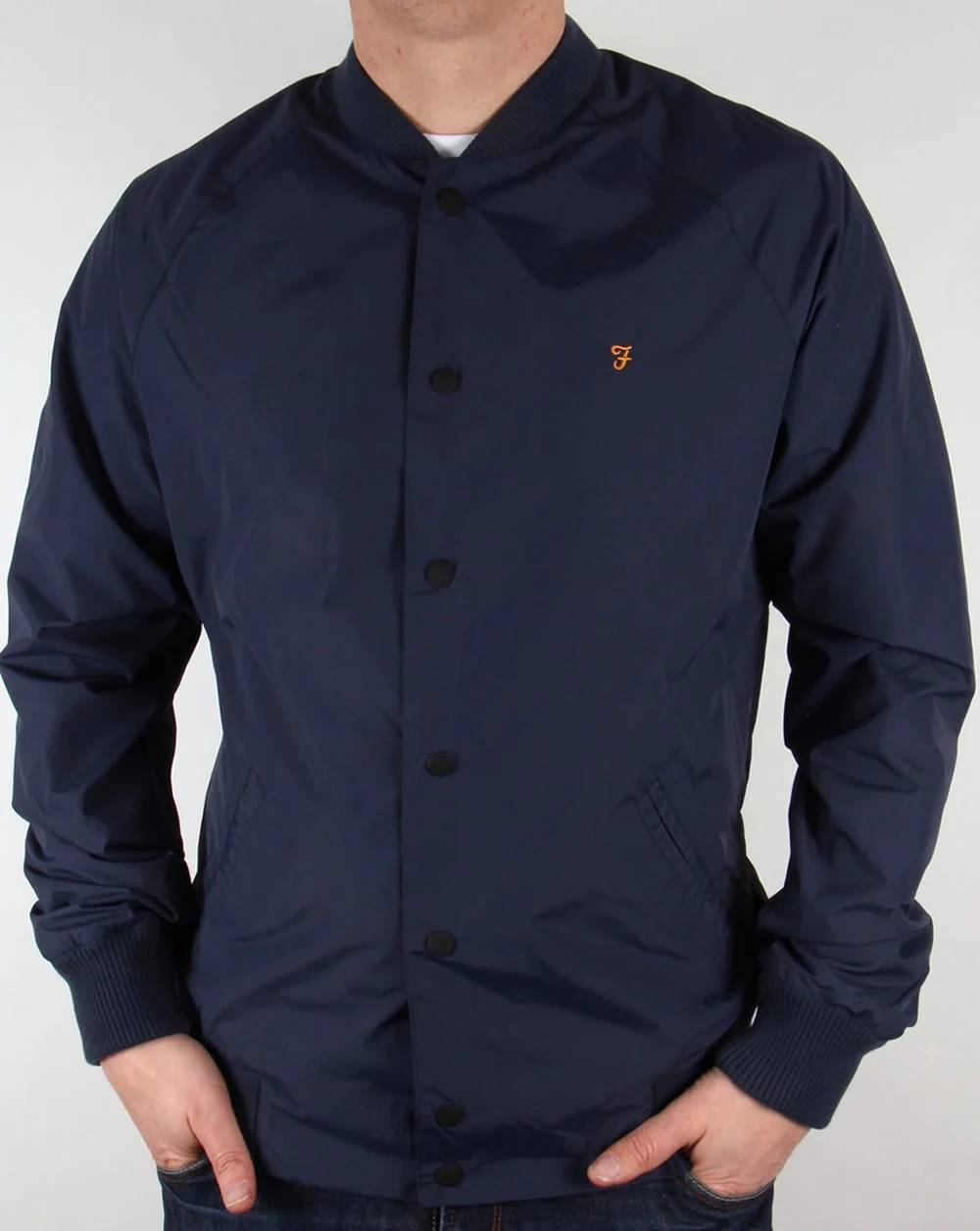 Farah Bellinger Bomber Jacket Navy