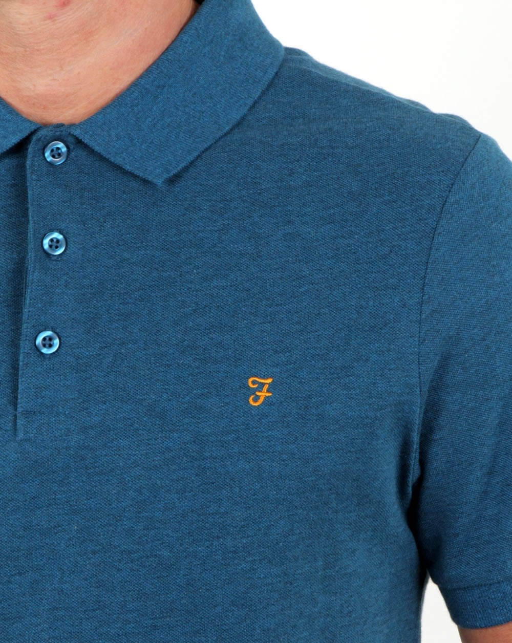 Farah Blaney Polo Shirt Atlantic Marl - Image 2