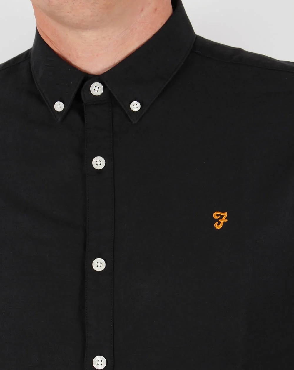 Farah Brewer Shirt Black - Image 2