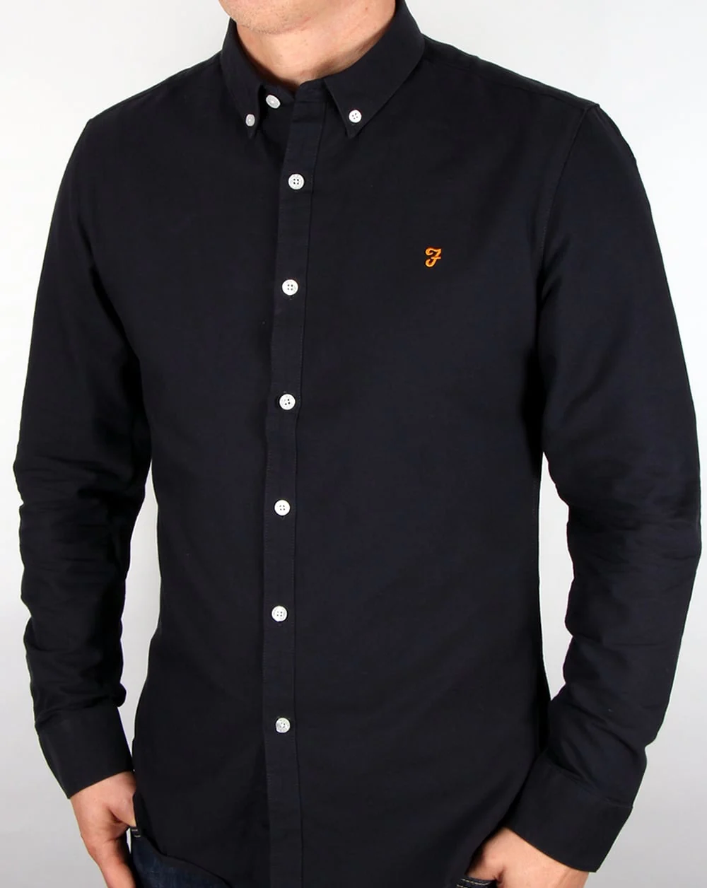 Farah Brewer Shirt Navy