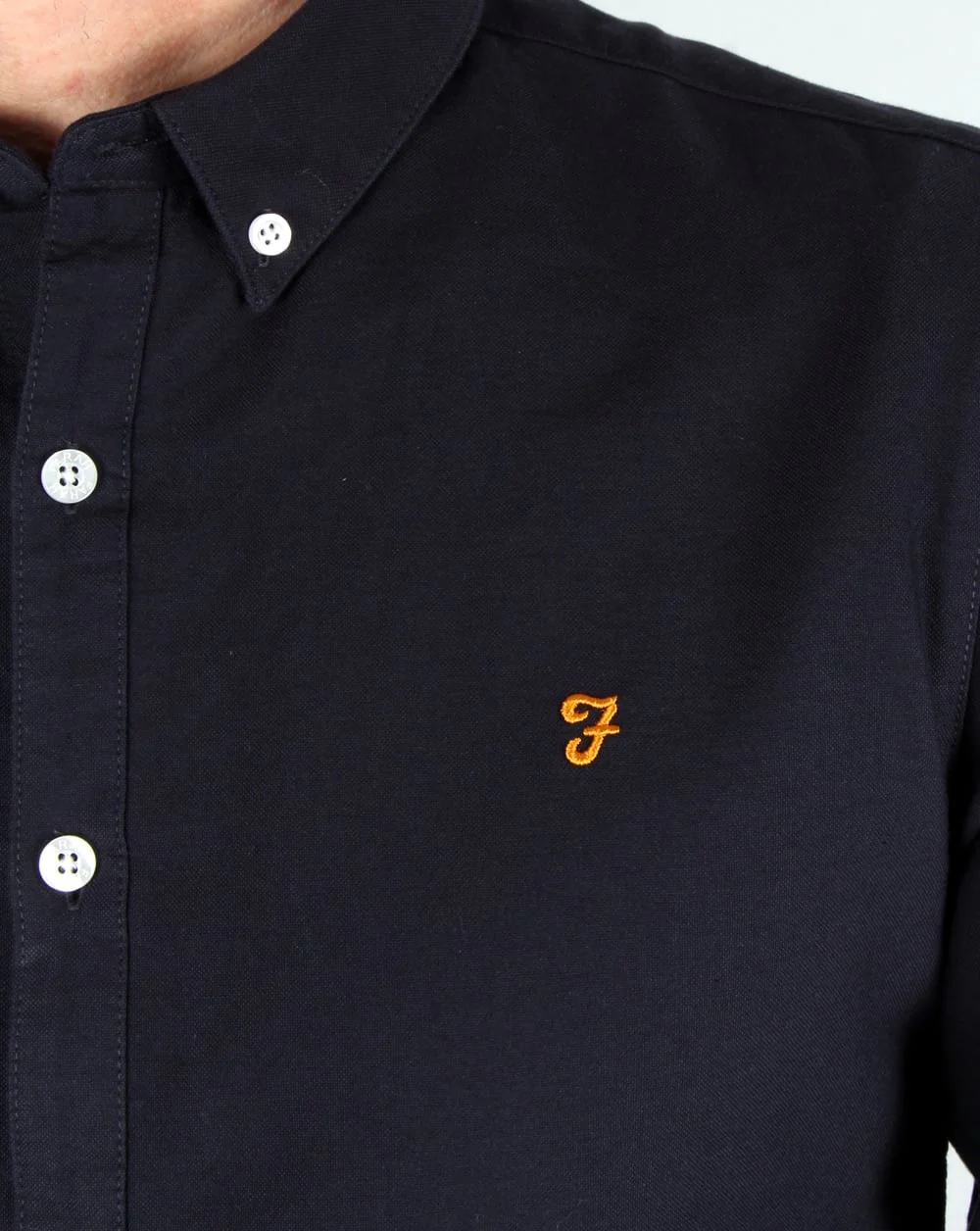 Farah Brewer Shirt Navy - Image 2