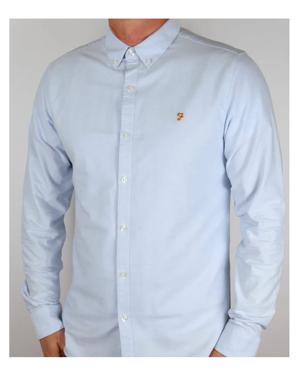 Farah Brewer Shirt Sky Blue