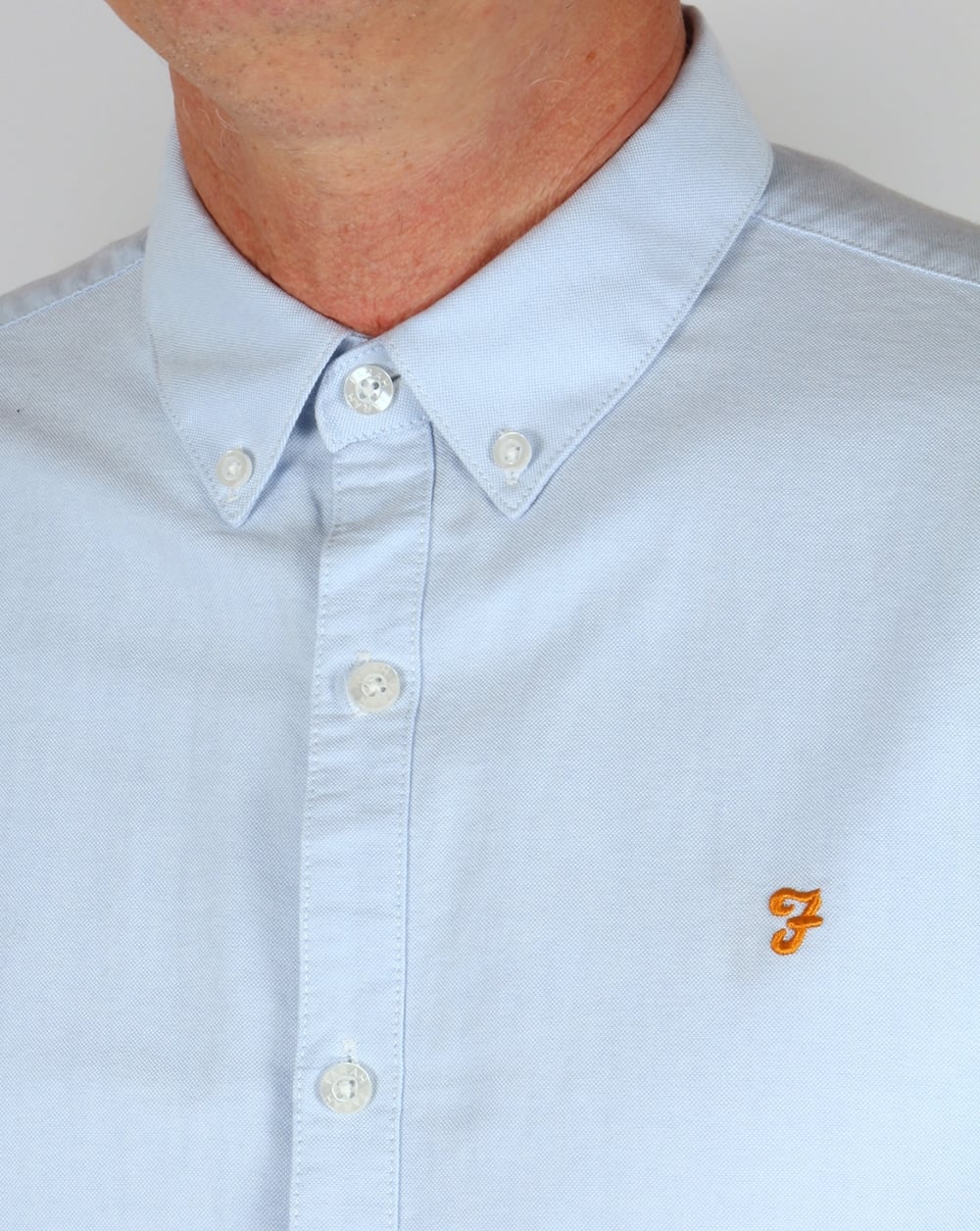 Farah Brewer Shirt Sky Blue - Image 2
