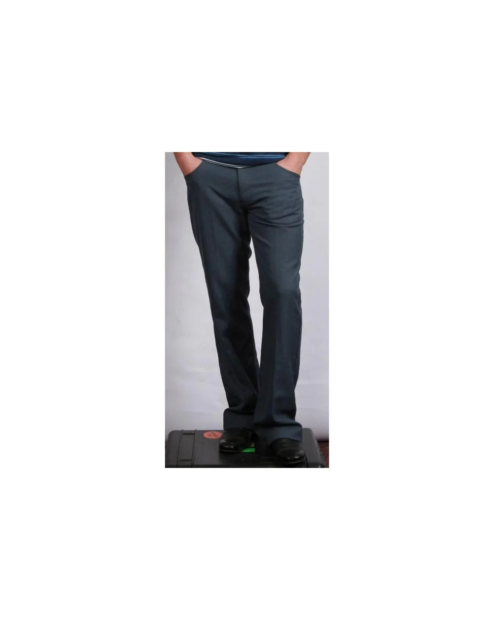 Farah Casual Mills Trousers Slate Grey - Image 2