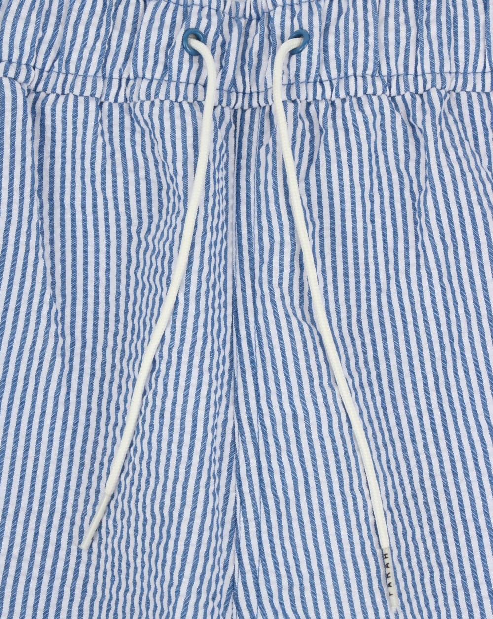 Farah Colbert Seersucker Swim Shorts Royal Blue - Image 2