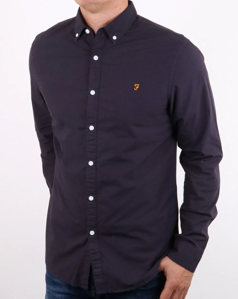 Farah Farley Shirt True Navy - Image 3
