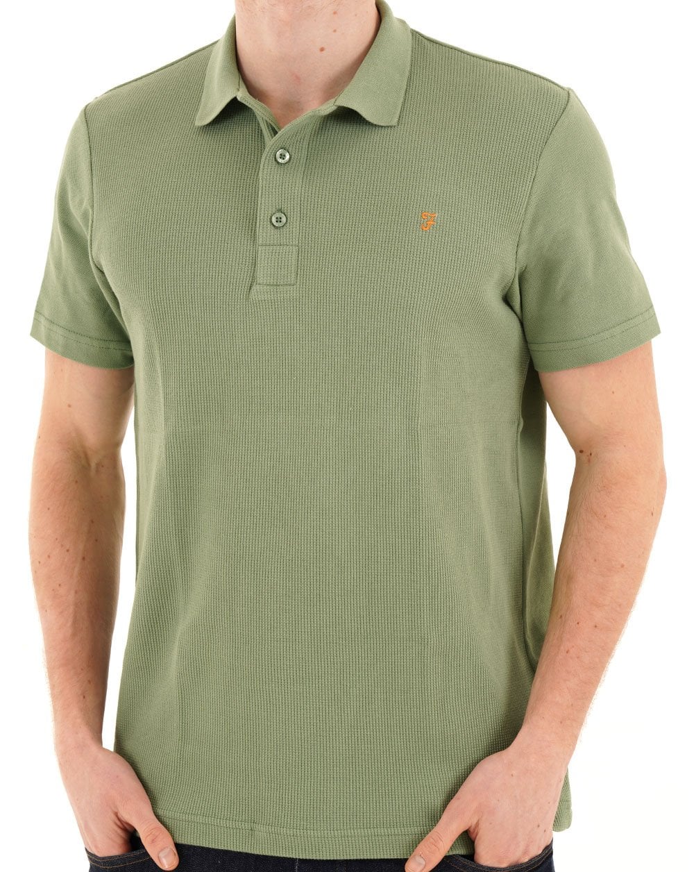 Farah Forster Polo Shirt Jade - Image 3