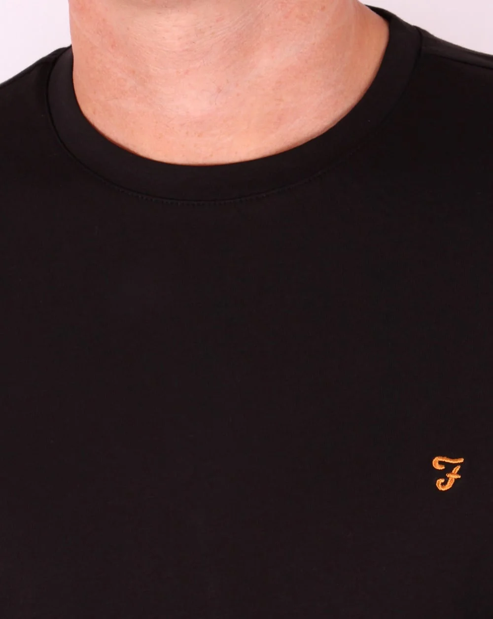 Farah Long Sleeve Denny Logo T-shirt Black - Image 3