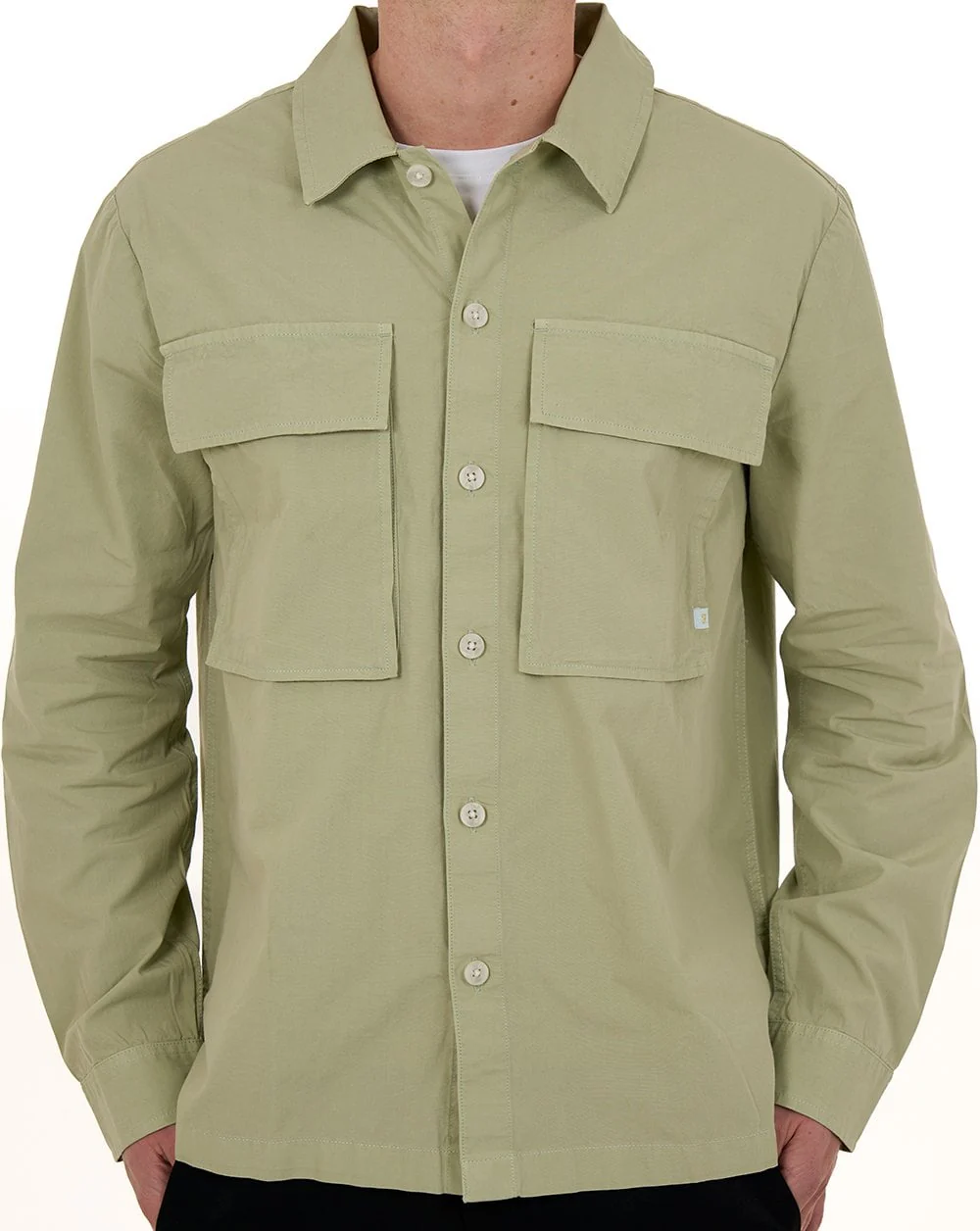 Farah Ralph Overshirt Green Shade - Image 4