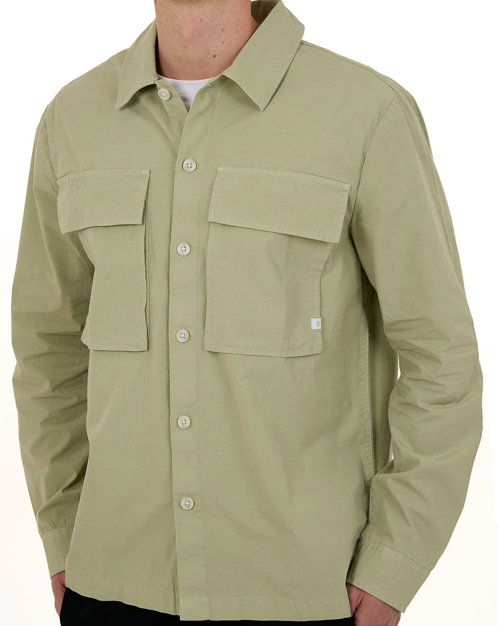 Farah Ralph Overshirt Green Shade - Image 5