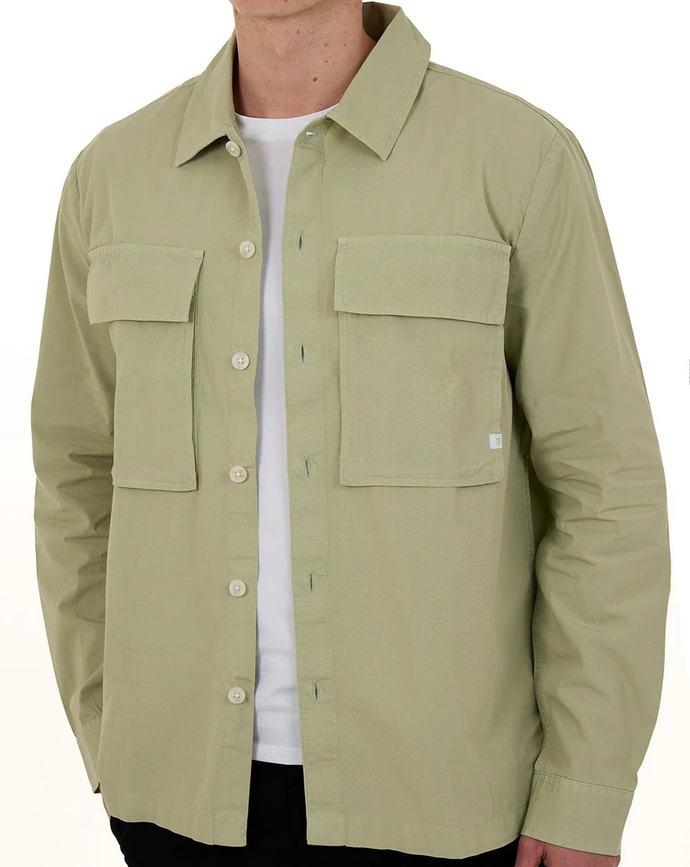 Farah Ralph Overshirt Green Shade - Image 7