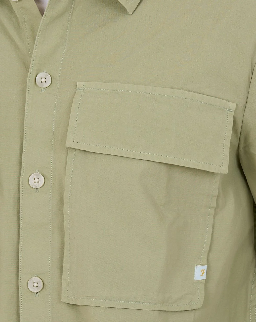 Farah Ralph Overshirt Green Shade - Image 8