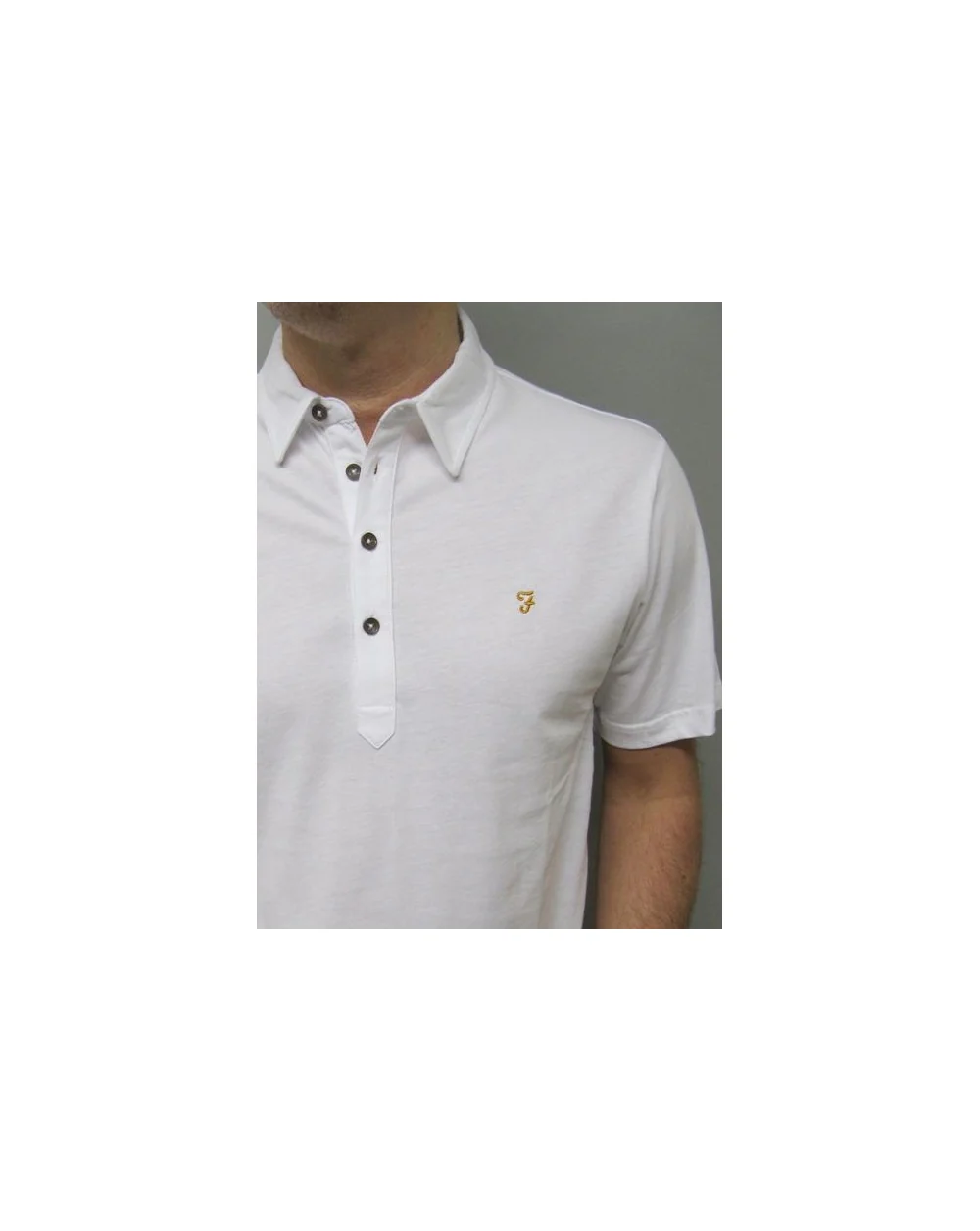 Farah Samuel Polo Shirt White - Image 2
