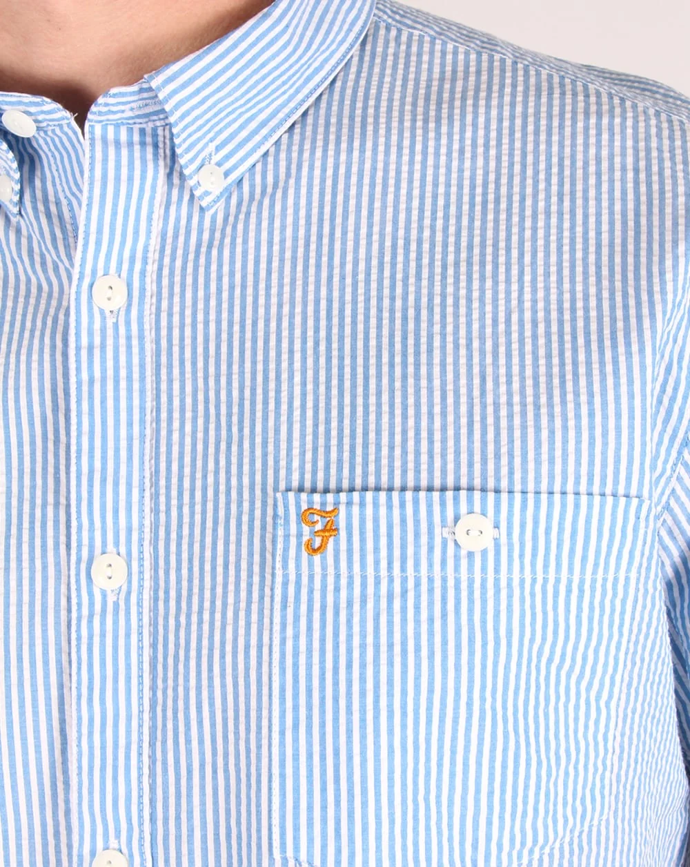 Farah Sloane Shirt Sierra Blue - Image 2