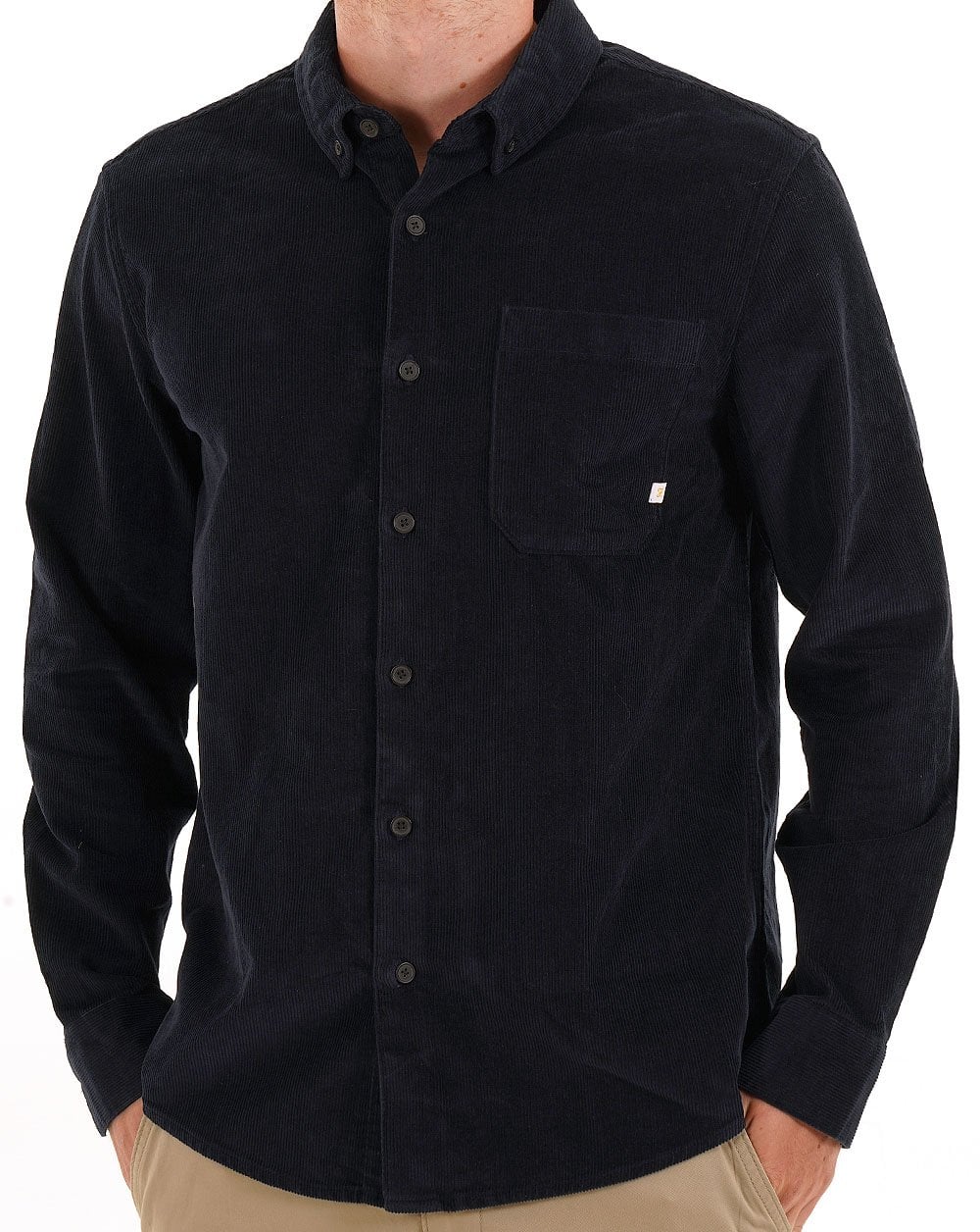 Farah Spencer Corduroy Shirt True Navy - Image 2