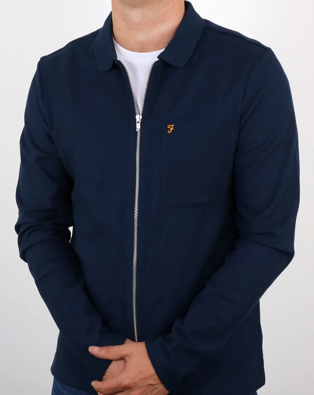 Farah Sundew Shirt Jacket Yale Blue - Image 4