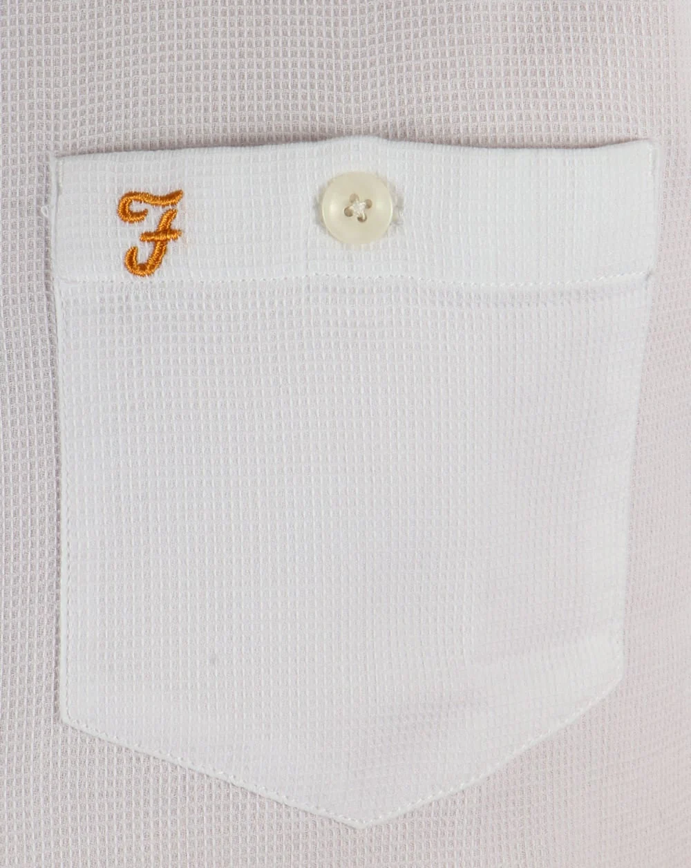 Farah Vintage Colbeck Short Sleeve Shirt White - Image 3