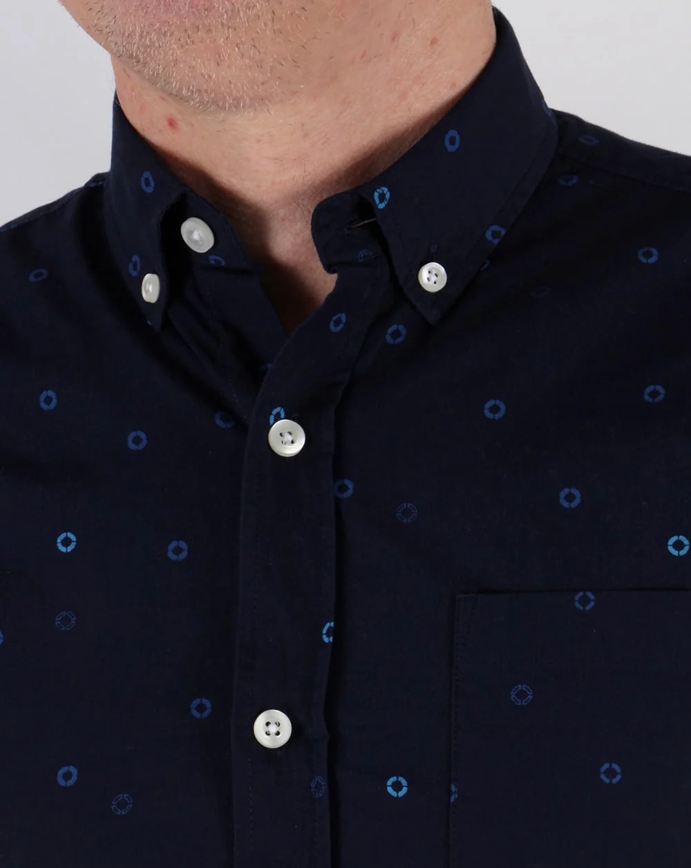 Farah Vintage Eamont Shirt True Navy - Image 2