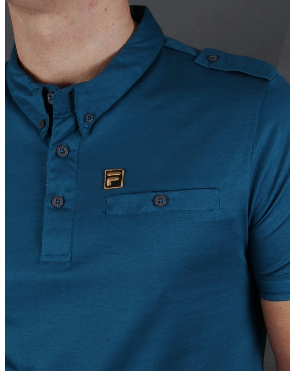 Fila Gold Balsini Polo Shirt Ink Blue - Image 2
