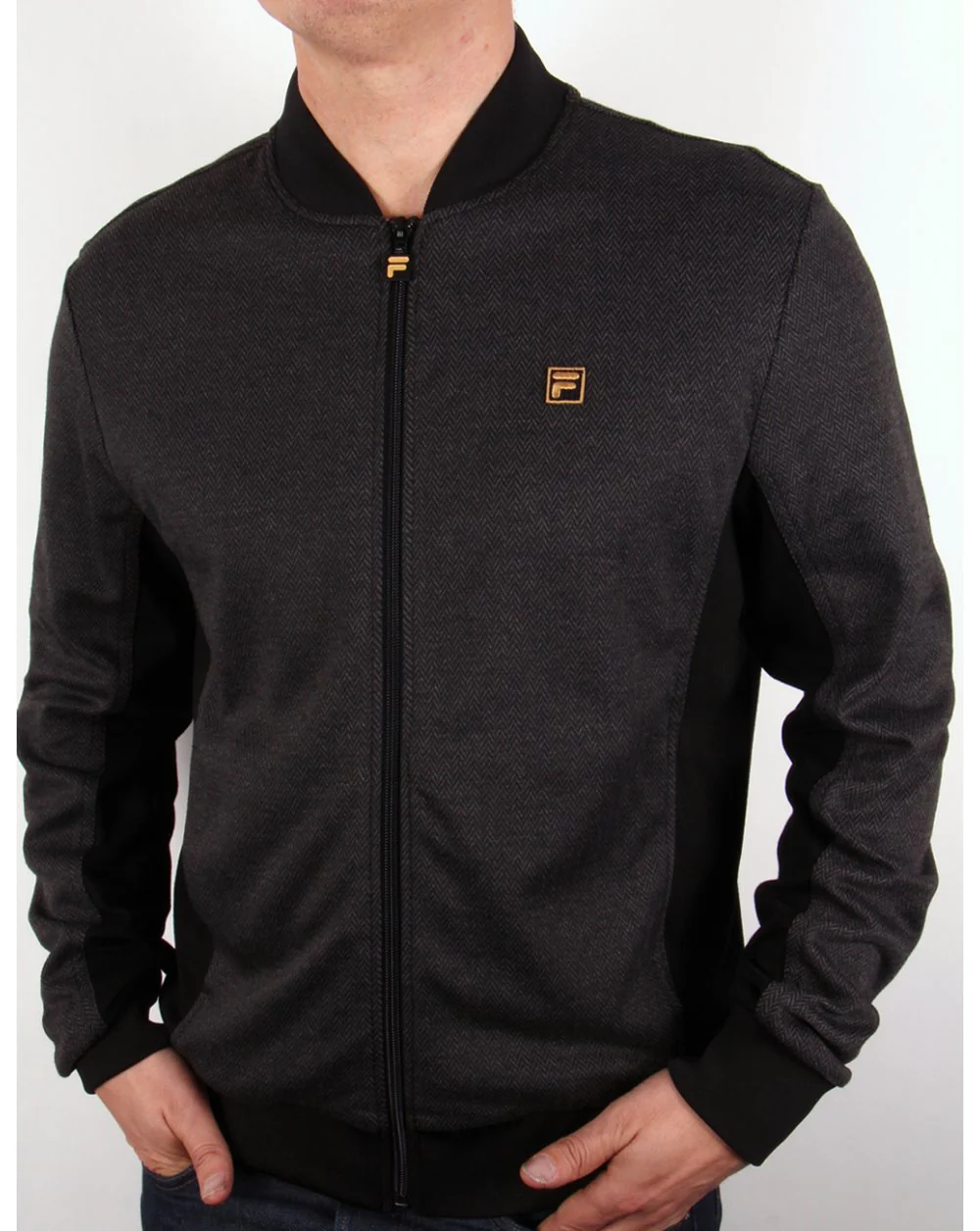 Fila Gold Belfiore Track Top Herringbone