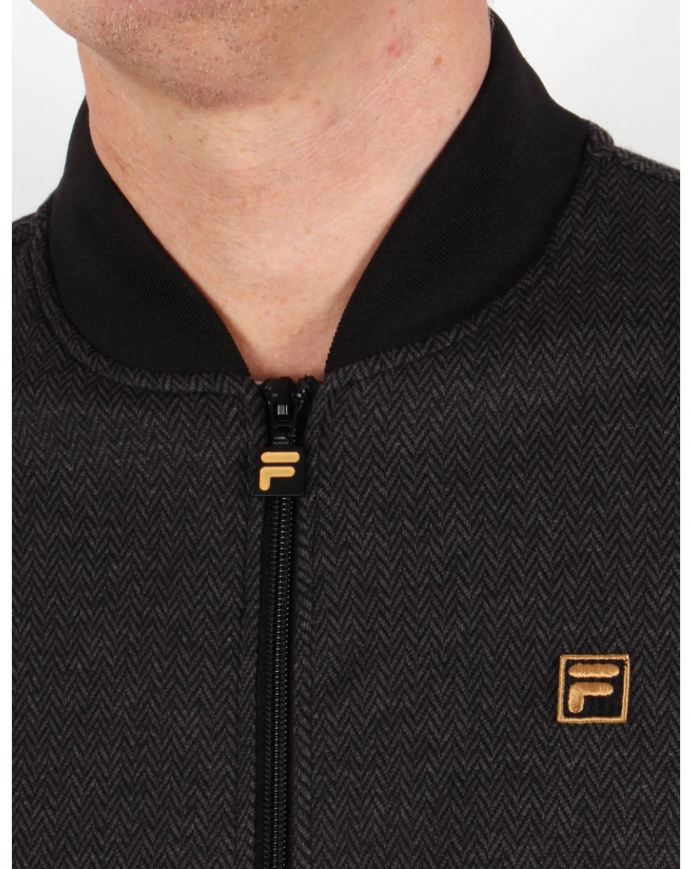 Fila Gold Belfiore Track Top Herringbone - Image 3