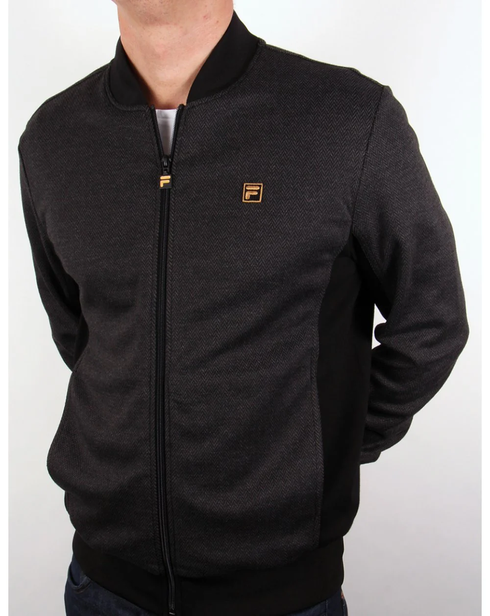 Fila Gold Belfiore Track Top Herringbone - Image 5