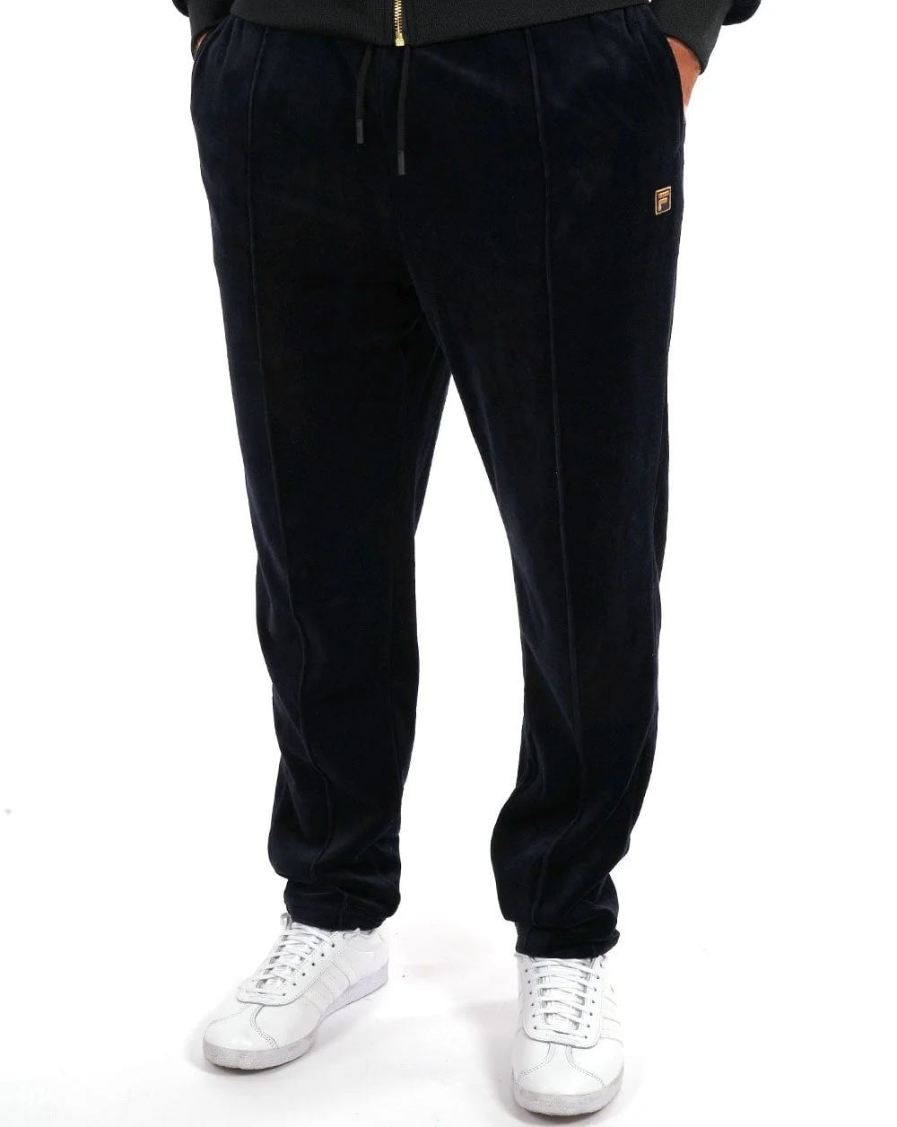 Fila Gold Bell Velour Track Pants Black