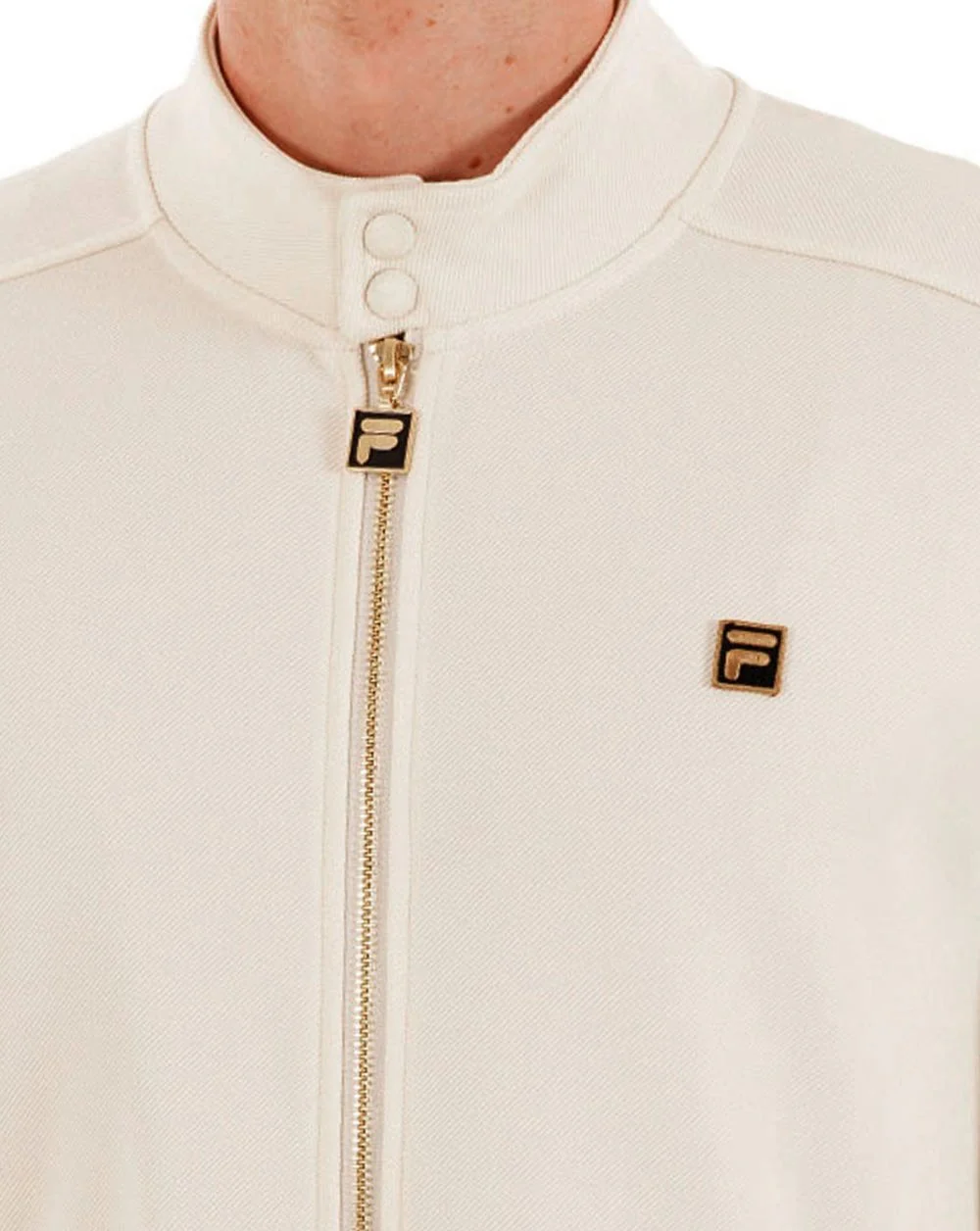 Fila Gold Biker Track Top Off White - Image 2