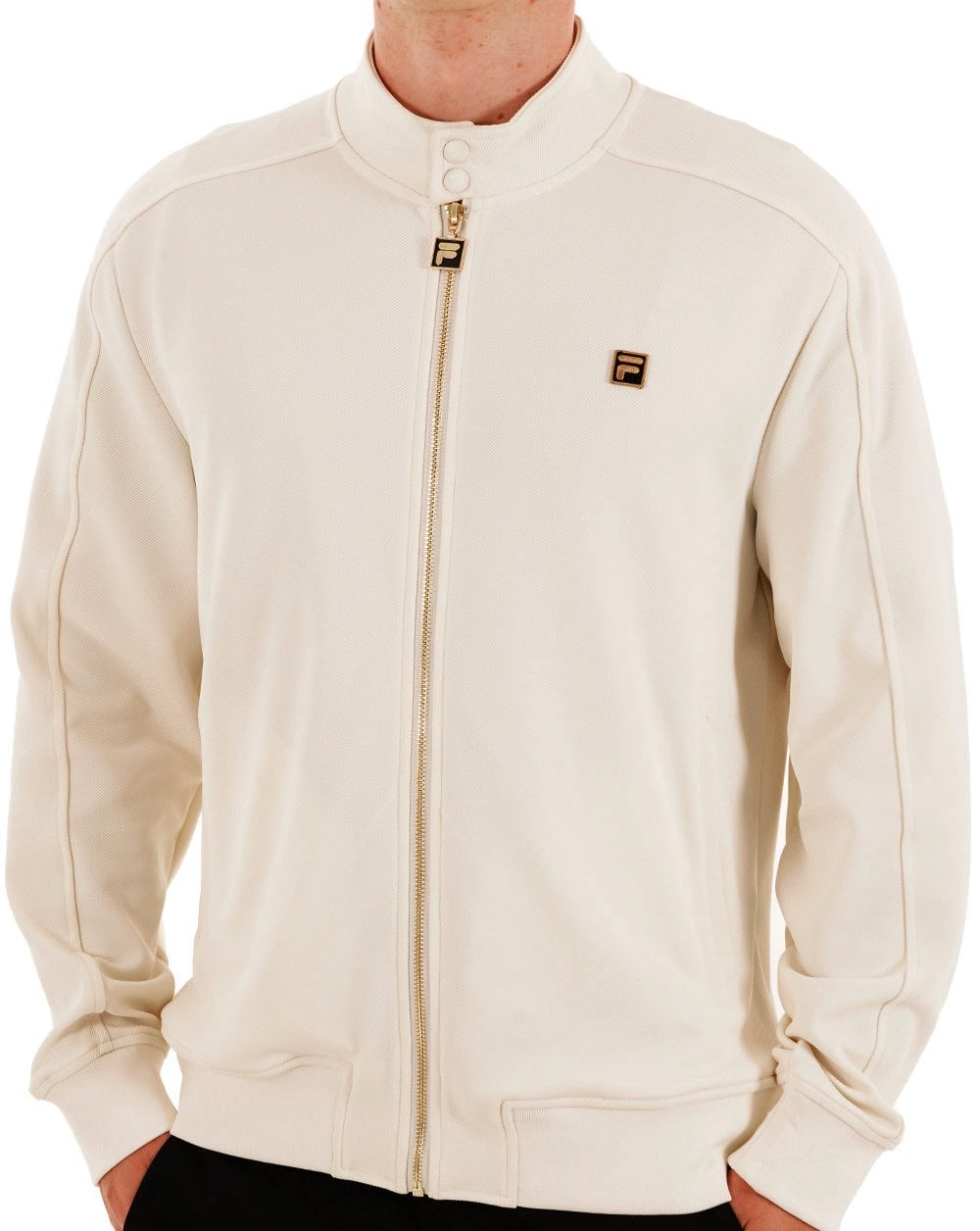Fila Gold Biker Track Top Off White - Image 3