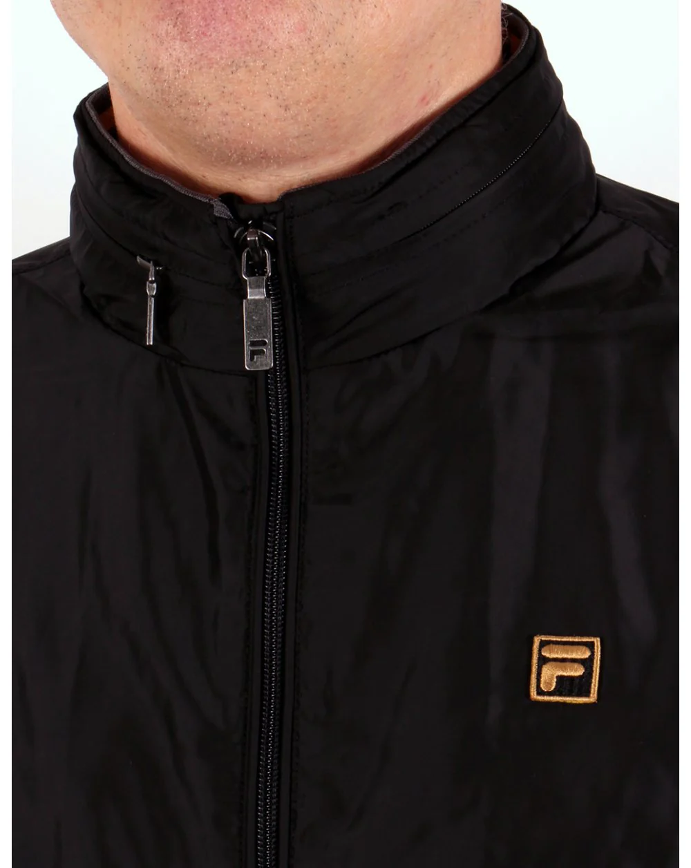 Fila Gold Fonte Bomber Jacket Black - Image 2