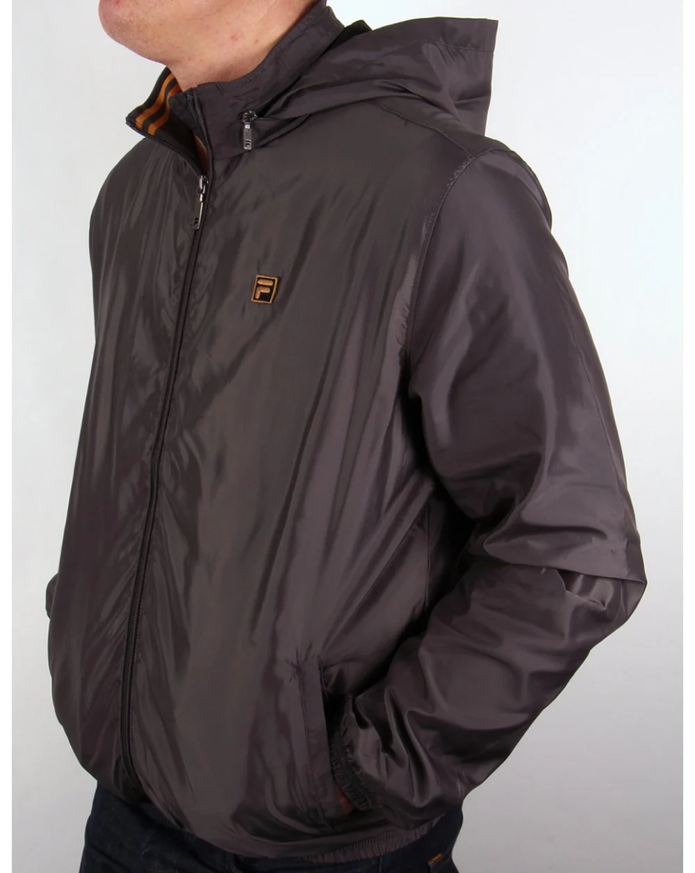 Fila Gold Fonte Bomber Jacket Castlerock - Image 3