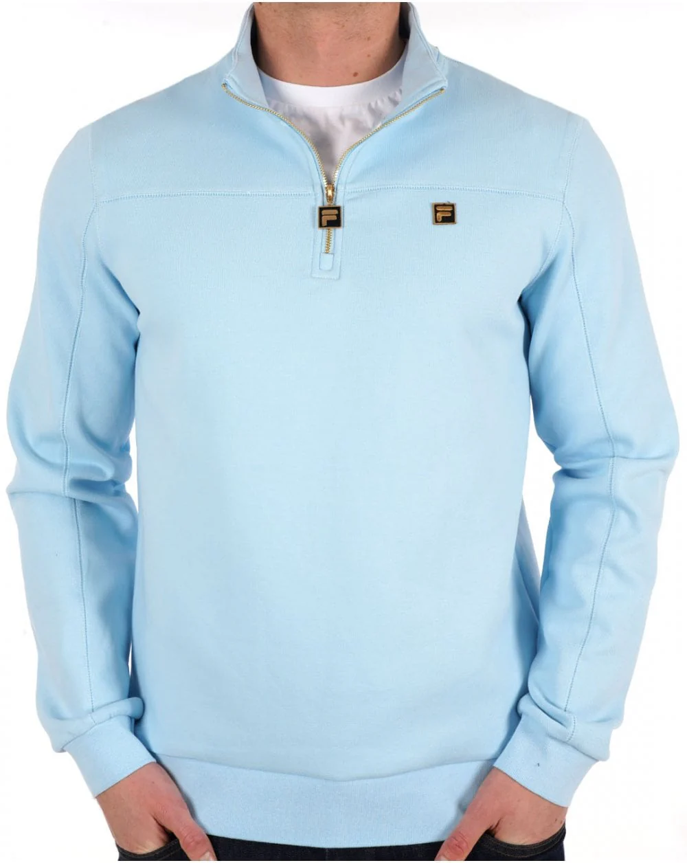 Fila Gold Half Zip Sweat Sky