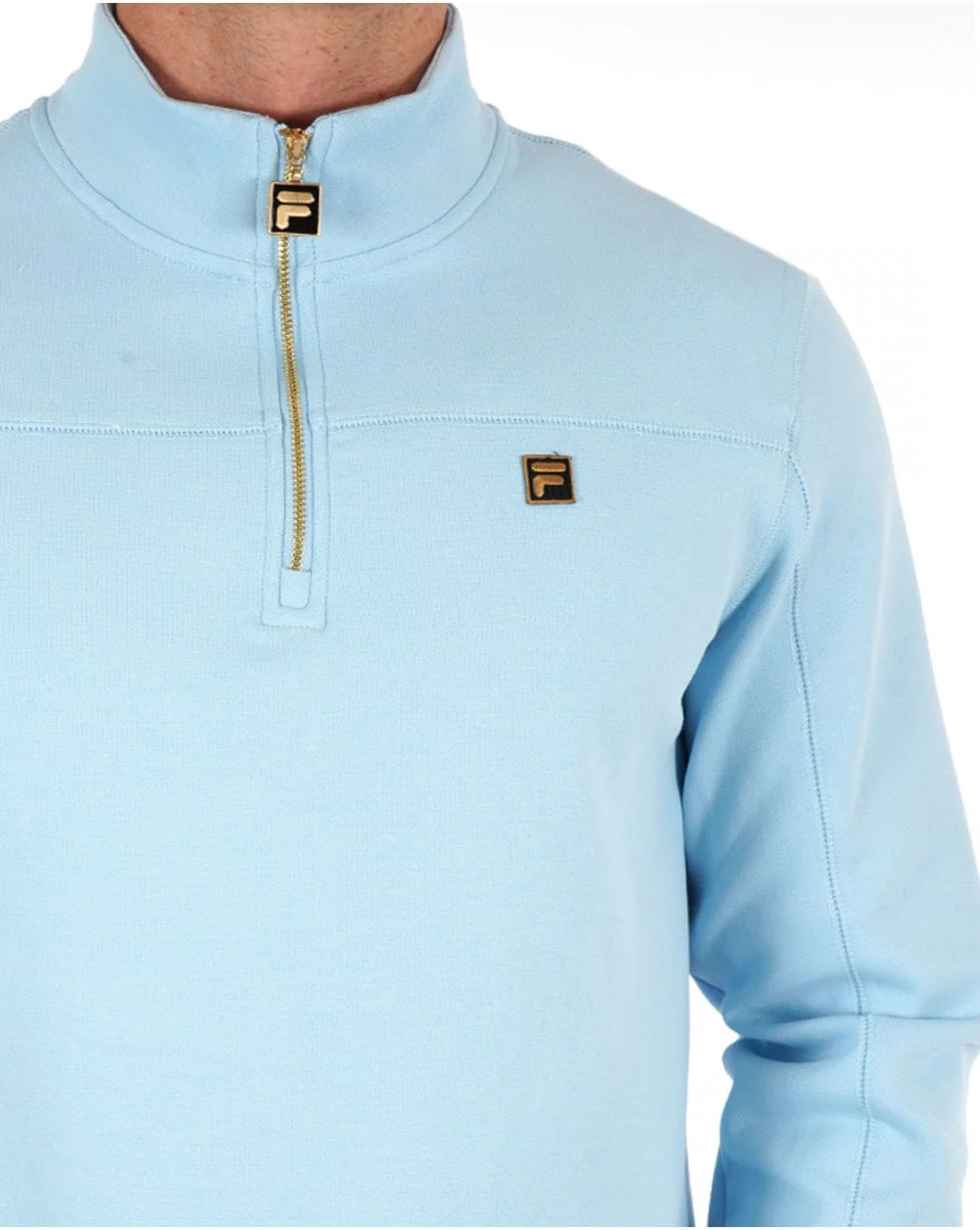 Fila Gold Half Zip Sweat Sky - Image 3