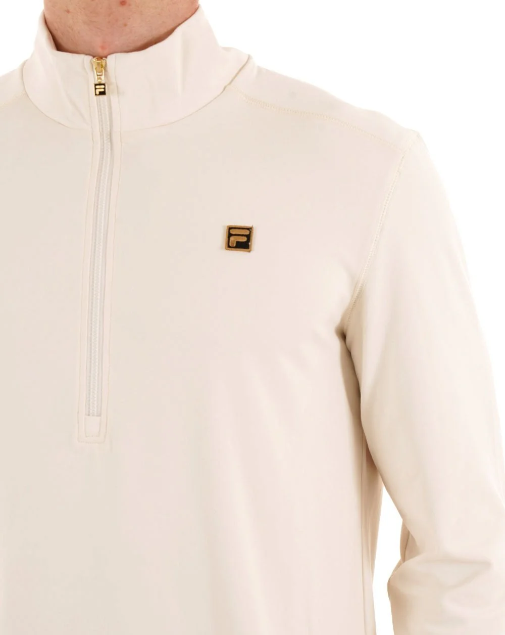 Fila Gold Half Zip Top Off White - Image 3