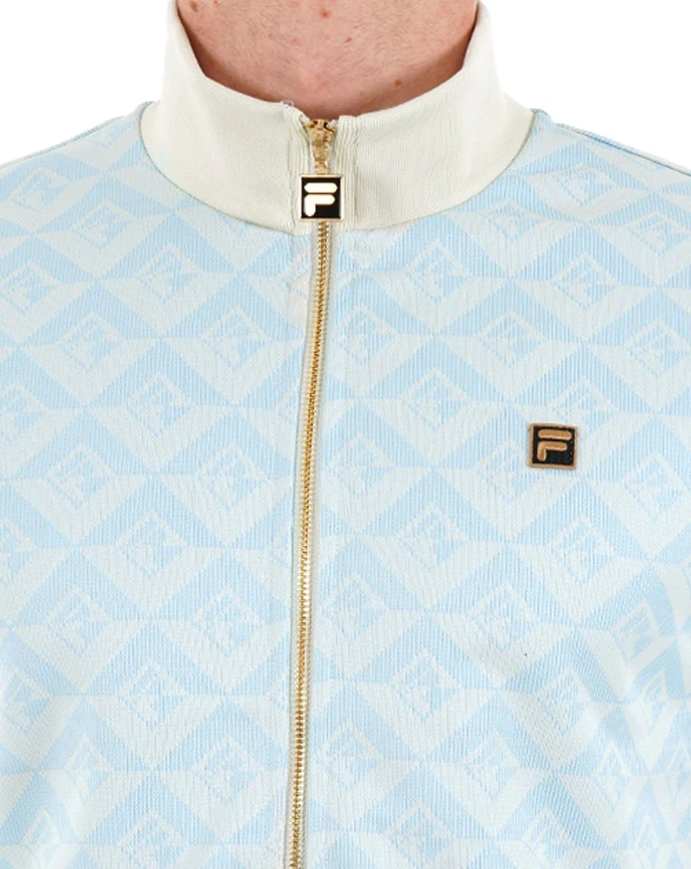 Fila Gold Hank Jacquard Track Top Blue - Image 2