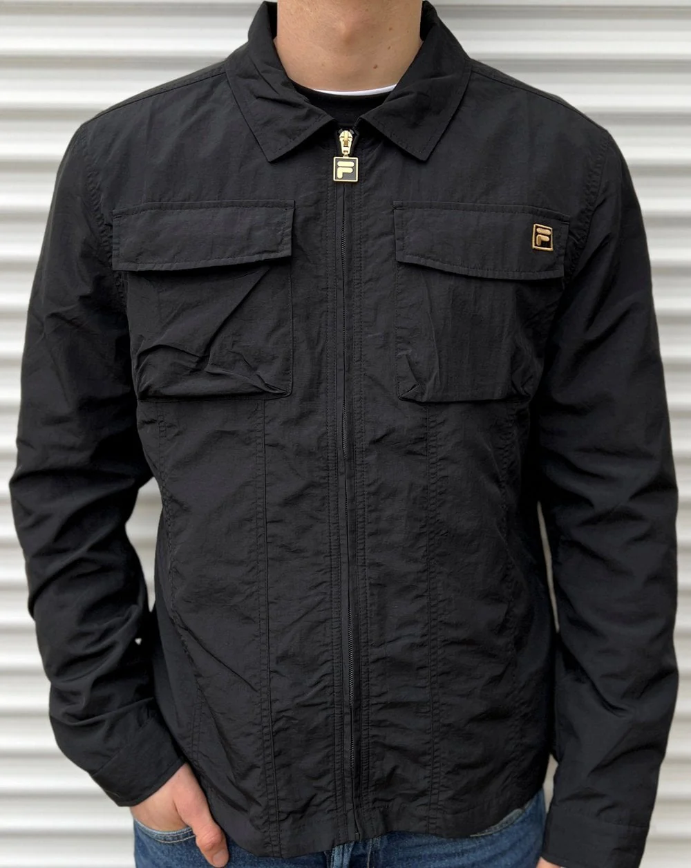 Fila Gold Kasa Over Shirt Black - Image 2