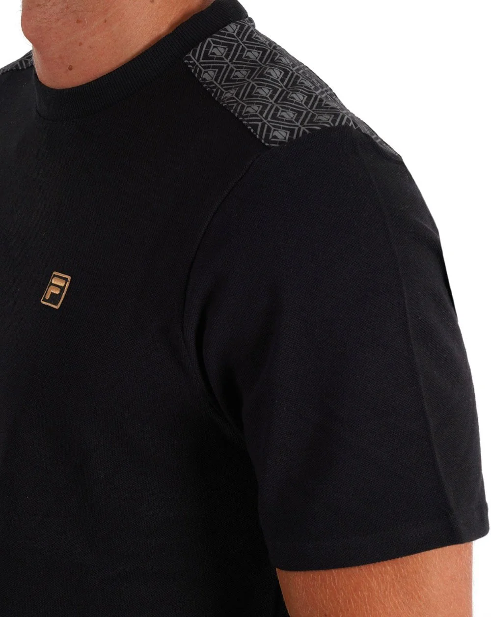 Fila Gold Lester T Shirt Black