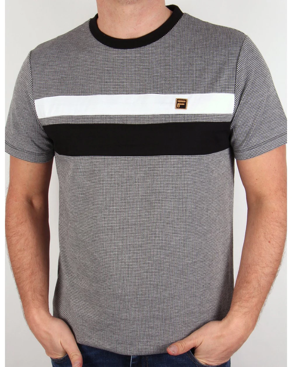 Fila Gold Piaggo T-shirt Houndstooth - Image 2