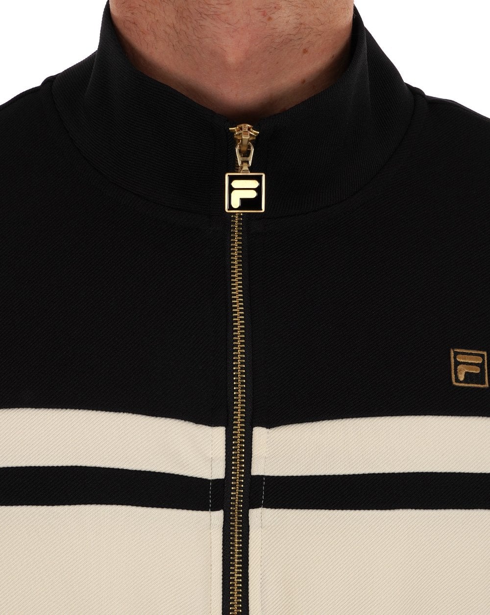Fila Gold Rick Track Top Black / Egret - Image 3