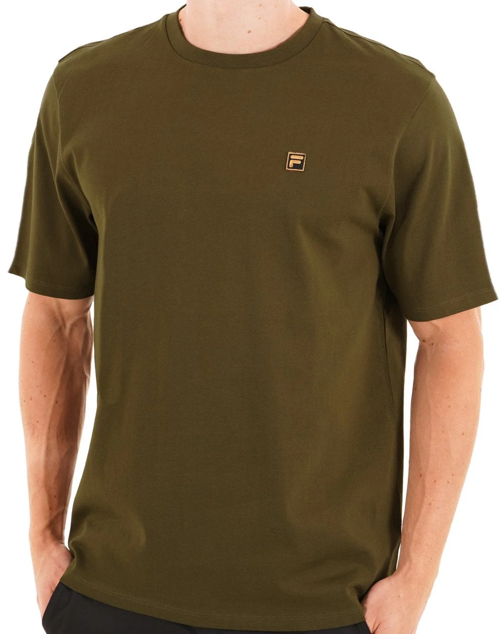 Fila Gold Yaxley T Shirt Dark Olive - Image 2