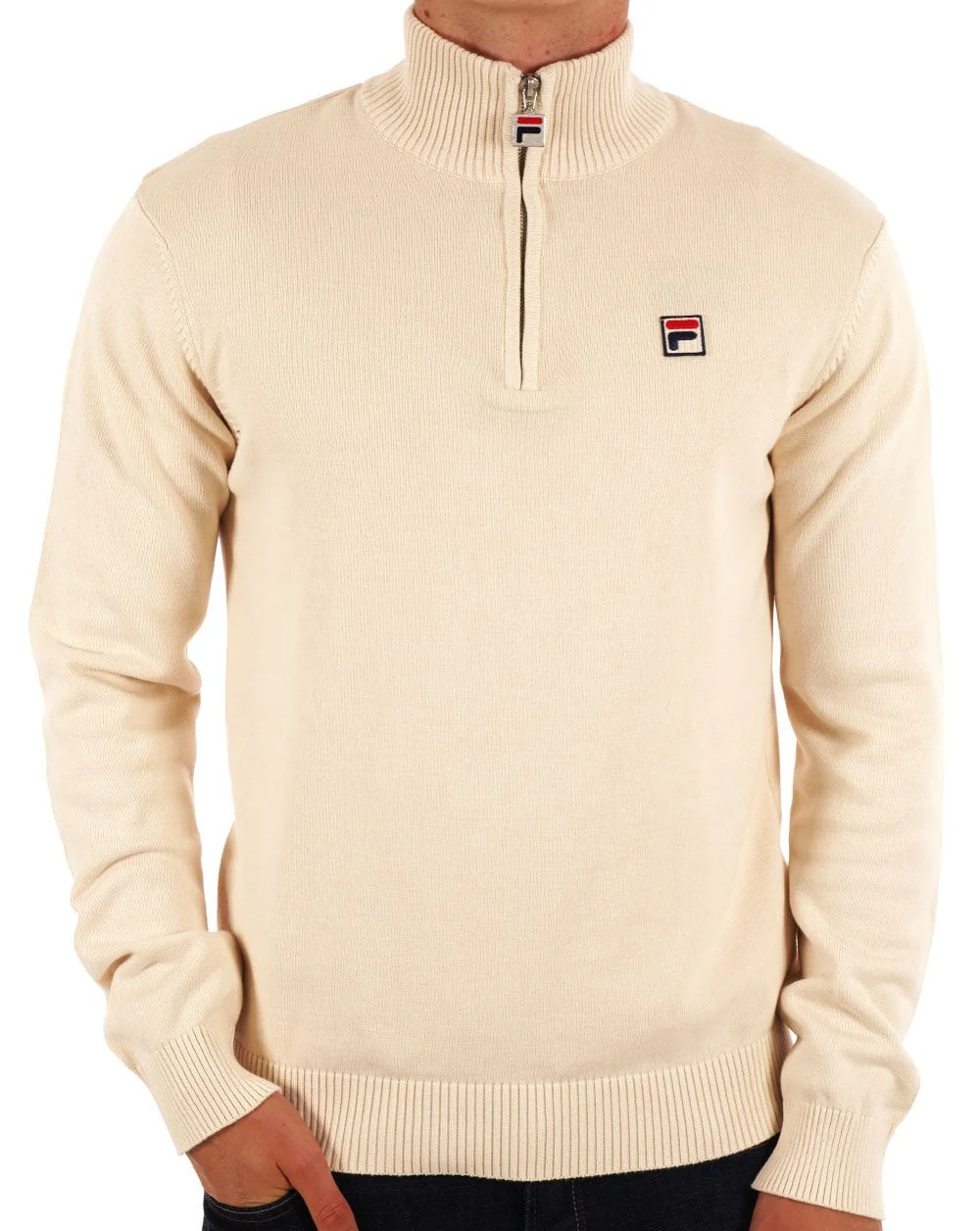 Fila Vintage 1/4 Zip Knit Gardenia